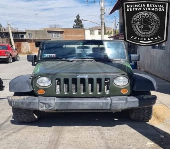 Noticias Chihuahua PAUSA.MX Recupera AEI en Parral vehículo robado en los Estados Unidos Recuperación de vehículo robado PAUSA.MX