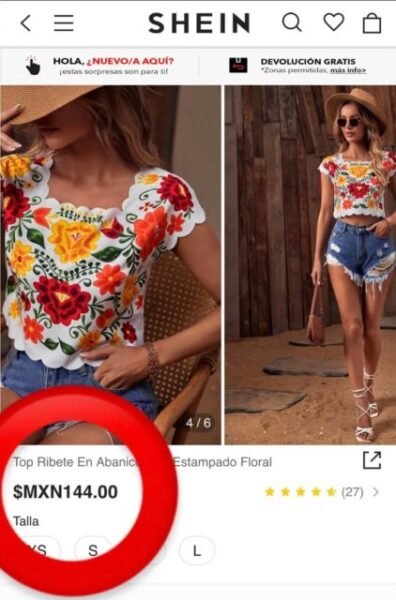 Noticias Chihuahua PAUSA.MX Acusan a SHEIN de plagiar ropa de artesanos mexicanos; Secretaría de Cultura pide explicación