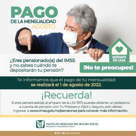 Noticias Chihuahua PAUSA.MX Pensionados del IMSS recibirán su pago el 1 de agosto Noticias Chihuahua Pausa.MX Pensionados del IMSS recibirán su pago el 1 de agosto
