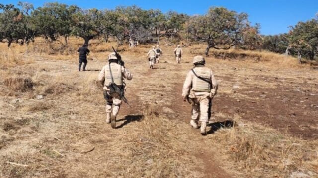 Campamento destruido en Madera