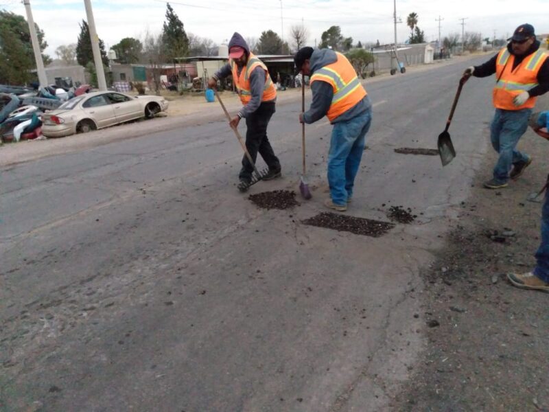 Noticias Chihuahua Pausa.MX Atiende Obras Públicas carretera Meoqui-Julimes para mayor seguridad de los conductores