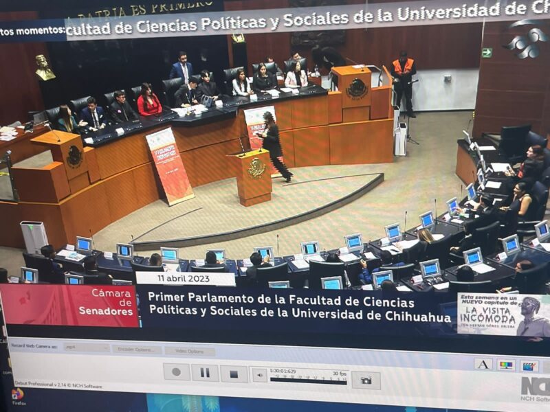 Noticias Chihuahua PAUSA.MX Celebra la UACH su primer Parlamento Universitario en el Senado de la República