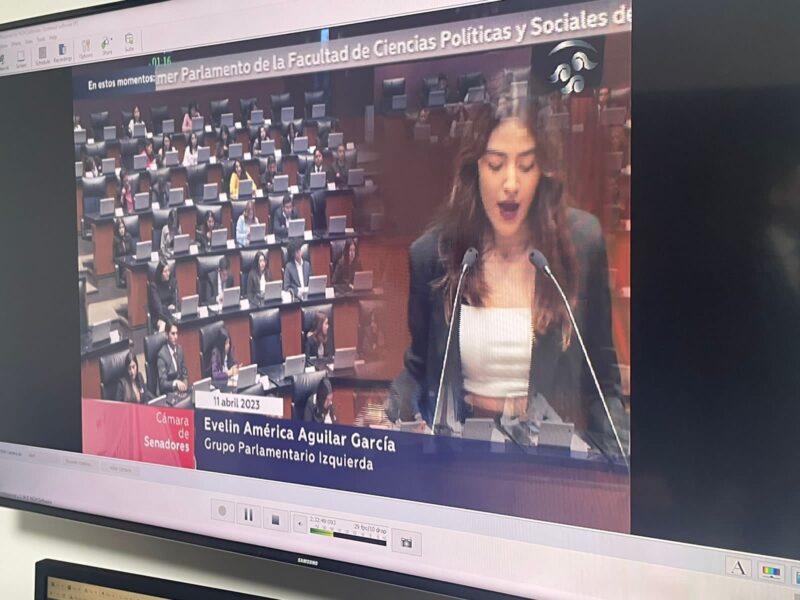 Noticias Chihuahua PAUSA.MX Celebra la UACH su primer Parlamento Universitario en el Senado de la República