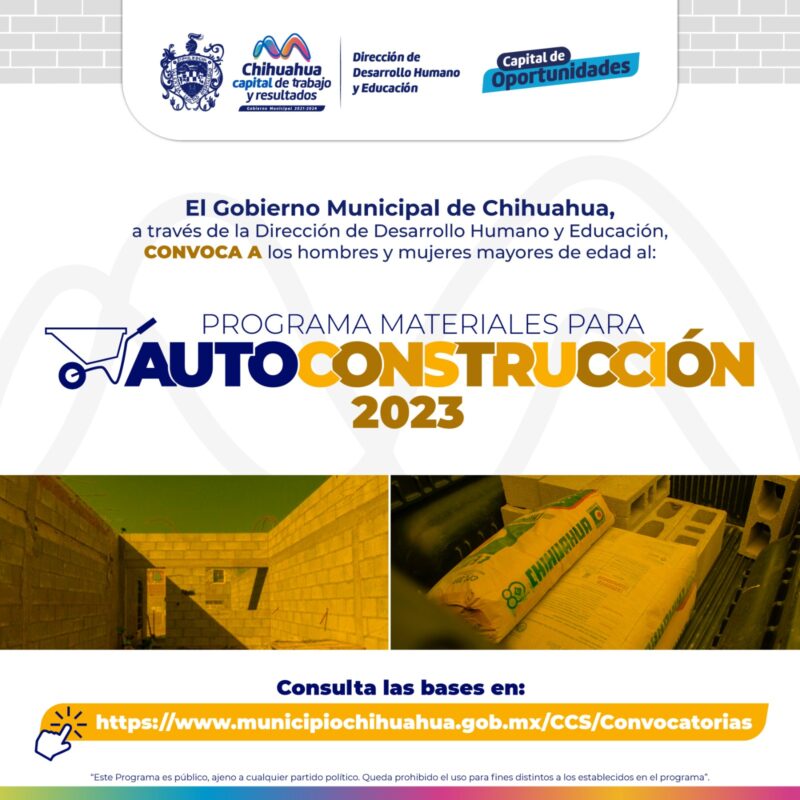Noticias Chihuahua Pausa.MX Buscan que programa Materiales de Autoconstrucción alcance a 300 beneficiarios con 25% del precio original