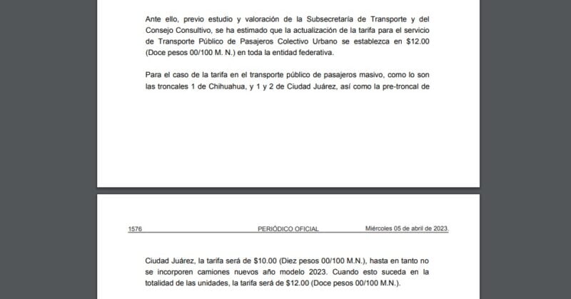 Noticias Chihuahua Pausa.MX Entran en vigor nuevas tarifas del transporte público: hoy ya cuestan $12 camión y $10 Bowi