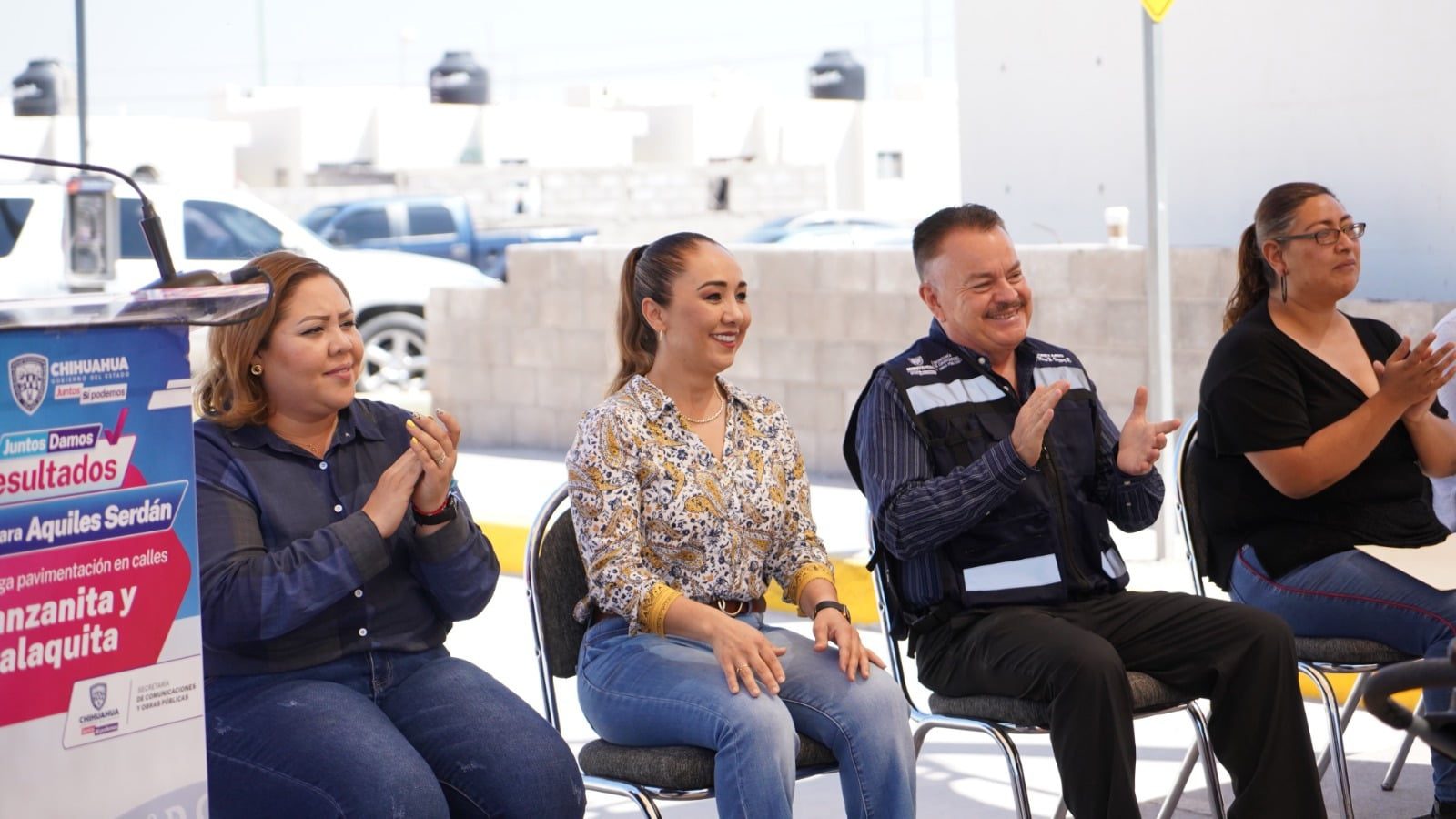 Noticias Chihuahua PAUSA.MX Inaugura Gobierno del Estado obras de pavimentación en Aquiles Serdán