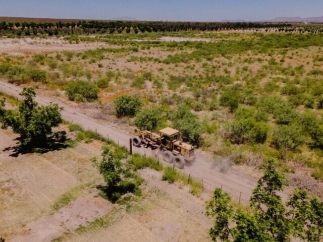 Maquinaria de Gobierno Municipal continua trabajando en la rehabilitación de caminos rurales.