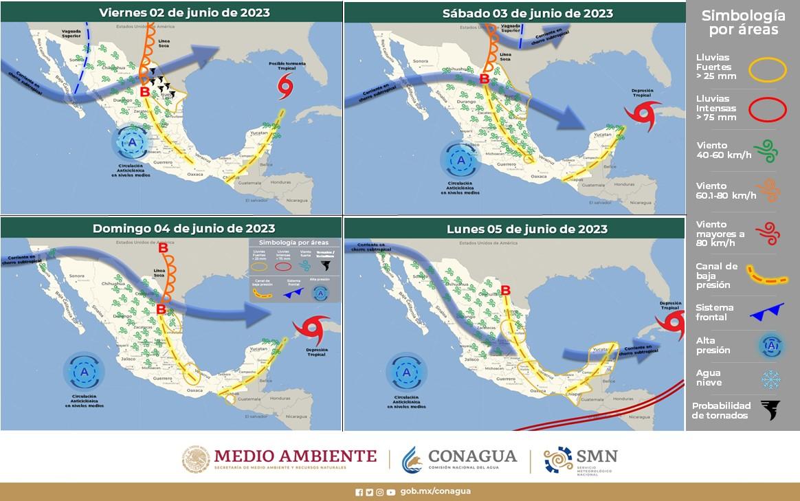 Noticias Chihuahua PAUSA.MX Prevé Protección Civil Estatal fin de semana con temperaturas superiores a 30°C y probabilidad de lluvias