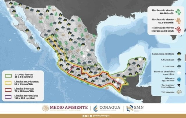 Noticias Chihuahua PAUSA.MX Pronóstico de lluvias en el estado se mantendrá hasta este jueves: Protección Civil Estatal