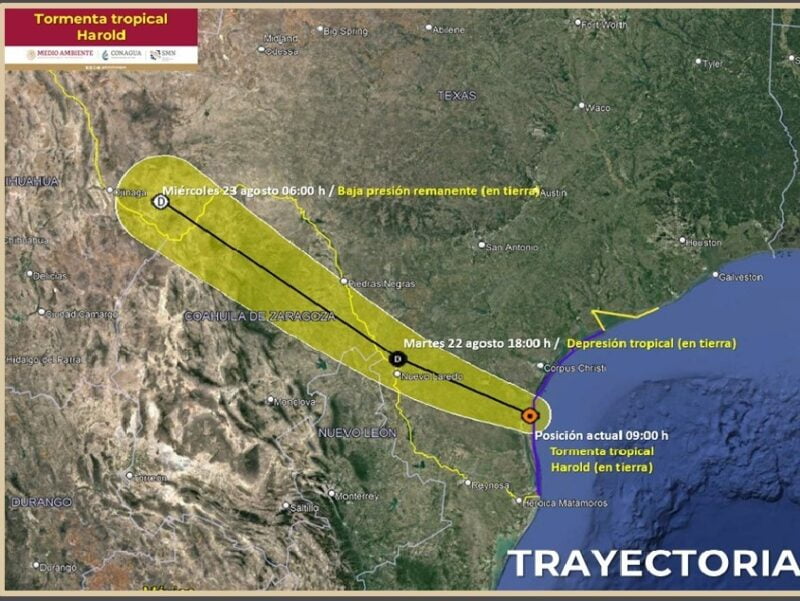 Noticias Chihuahua PAUSA.MX Ocasionará tormenta tropical Harold lluvias fuertes en la entidad durante las próximas horas