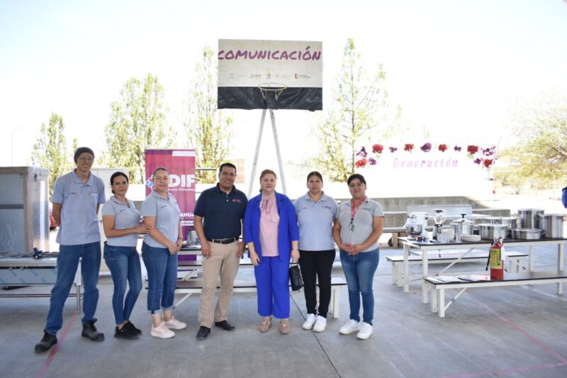 Noticias Chihuahua PAUSA.MX Beneficia DIF Estatal a escuelas de Matamoros con entrega de equipamiento de cocinas