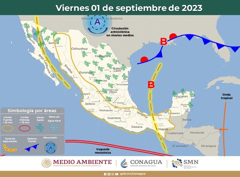 Noticias Chihuahua PAUSA.MX Canal de baja presión traerá nubosidad a gran parte la entidad: Protección Civil Estatal