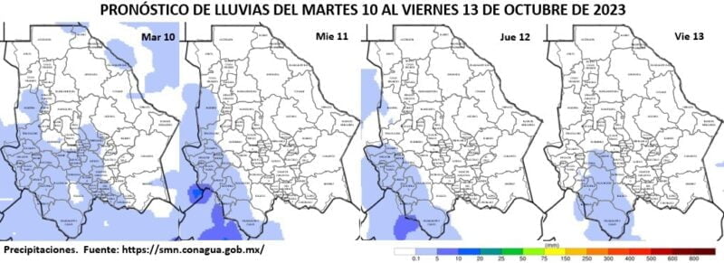 Noticias Chihuahua PAUSA.MX Pronostica Protección Civil precipitaciones para gran parte del territorio estatal