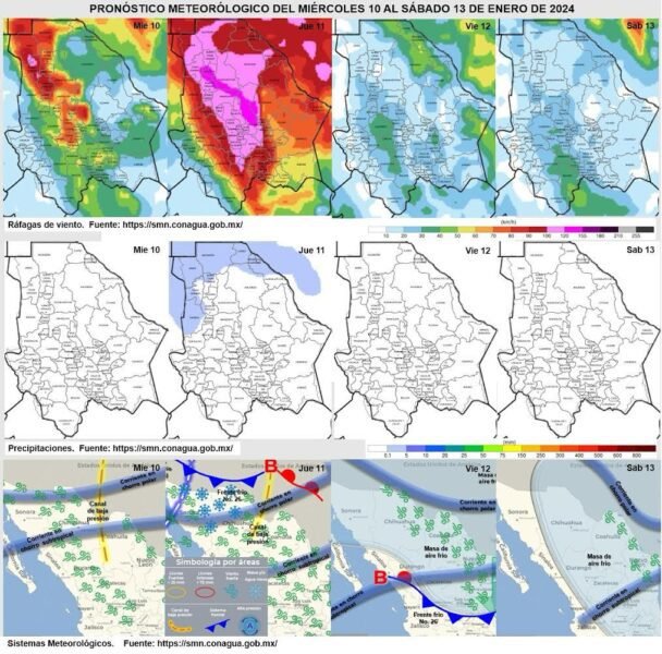Noticias Chihuahua PAUSA.MX Prevé CEPC temperaturas bajo cero debido al ingreso del frente frío número 26