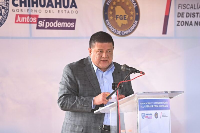 Noticias Chihuahua PAUSA.MX Coloca Maru Campos primera piedra del edificio de la Fiscalía Zona Noroeste
