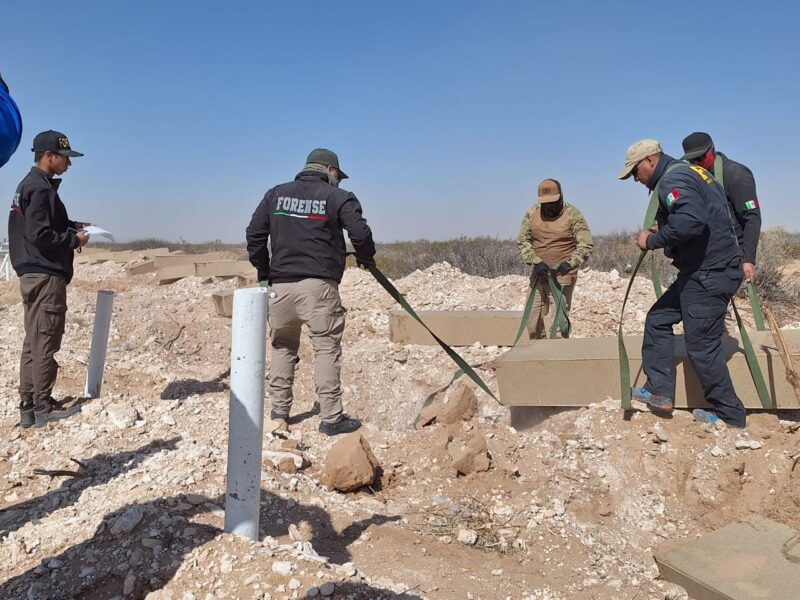 Noticias Chihuahua PAUSA.MX Inhuma FGE 67 cuerpos en panteón de Juárez