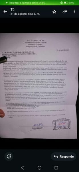 Noticias Chihuahua Pausa.MX Denuncia a diputada de MC y padre por despojo en Parral