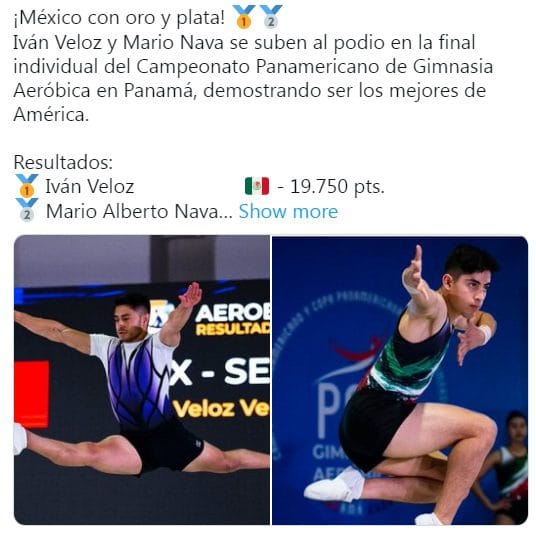 Noticias Chihuahua PAUSA.MX ¡Dominantes! Los mexicanos Iván Veloz y Mario Nava conquistan oro y plata en Campeonato Panamericano de gimnasia aeróbica