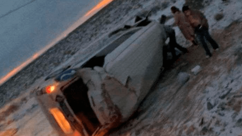 Accidente carretera Villa Ahumada