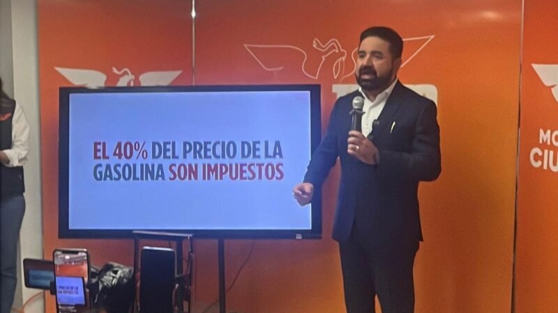 Acusa MC que 10.3 pesos por cada litro de gasolina se va en impuestos al gobierno de Morena