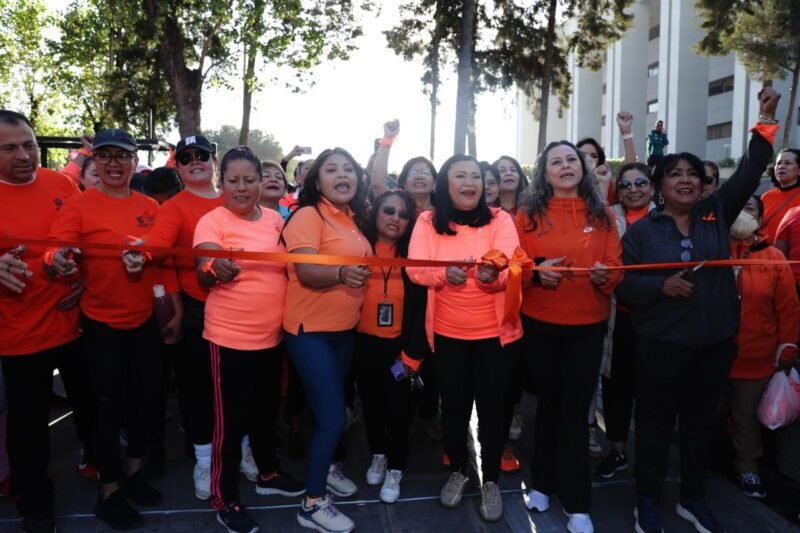 Noticias Chihuahua PAUSA.MX Realizan en San Lázaro Jornada Deportiva por la No Violencia contra las Mujeres “Día Naranja”