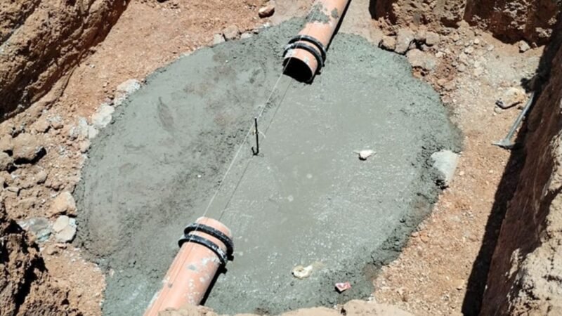 Atiende a más de 3 mil 500 habitantes del sur de la capital obras de drenaje y alcantarillado