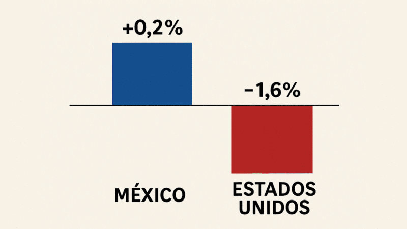 Noticias Chihuahua PAUSA.MX Avanza México y EUA se contrae en PIB del primer trimestre del 2025