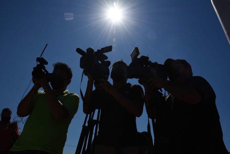 Periodistas de campeche se unieron a la jornada nacional de protesta por el reciente asesinato de la comunicadora Lourdes Maldonado de Tijuana.
