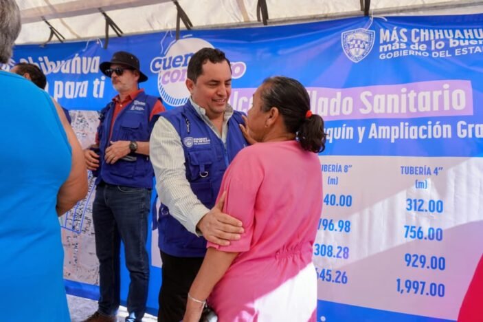 Noticias Chihuahua PAUSA.MX Ha construido JMAS Chihuahua más de 9 kilómetros de redes de drenaje en la colonia Granjas San Joaquín