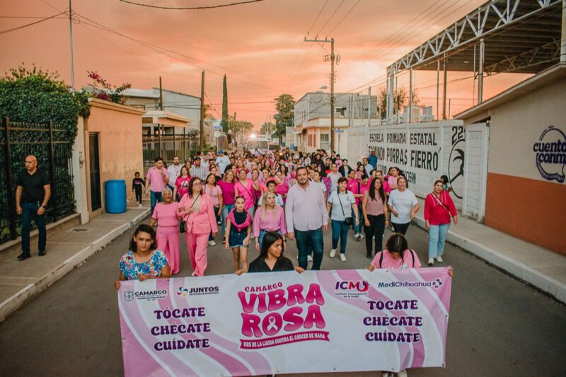 Noticias Chihuahua PAUSA.MX Presidente Jorge Aldana llama a la atención oportuna para detectar el cáncer de mama y refrenda su apoyo a las mujeres de Camargo