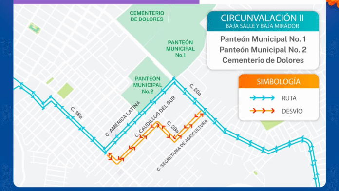 ¡Toma precauciones! Anuncian modificaciones en rutas de autobús por Feria del Hueso hasta el 3 de noviembre