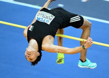 El chihuahuense Erick Portillo logra medalla de plata en Salto de Altura en Indoor 2026
