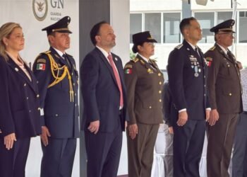 Acude Maru Campos a ceremonia del 7mo Aniversario de la Guardia Nacional