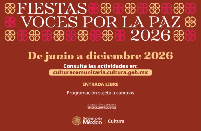 LA SECRETARÍA DE CULTURA IMPULSA LAS “FIESTAS VOCES POR LA PAZ”