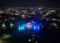 Enamoran Fuentes Multimedia en el Lago Las Garzas de Guachochi Enamoran Fuentes Multimedia en el Lago Las Garzas de Guachochi