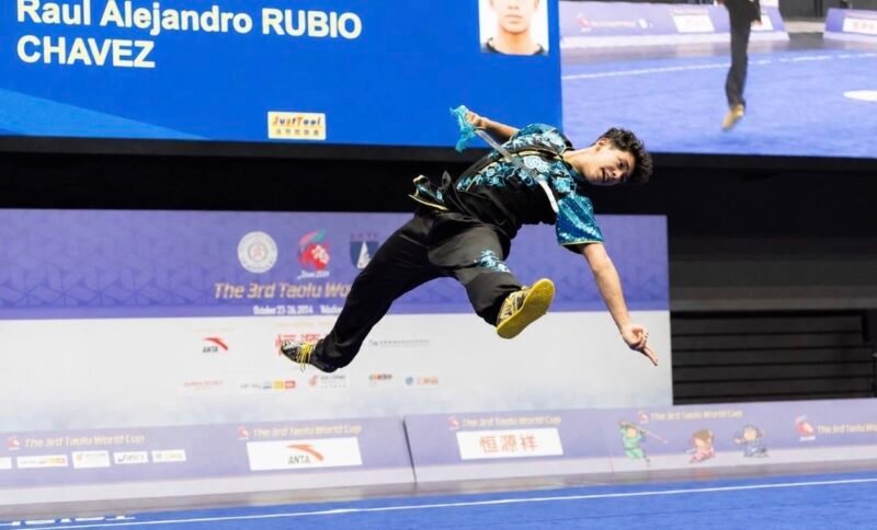 Listo Raúl Rubio para representar a México en la Copa Mundial de Wushu