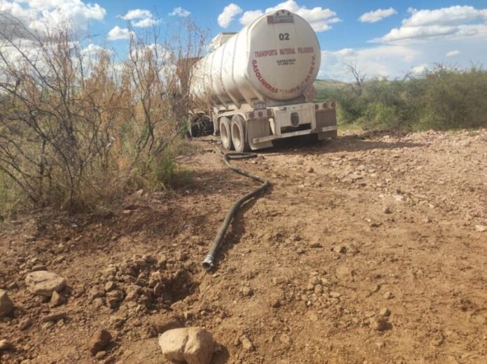 Aseguran tráiler y toma clandestina en El Peñól