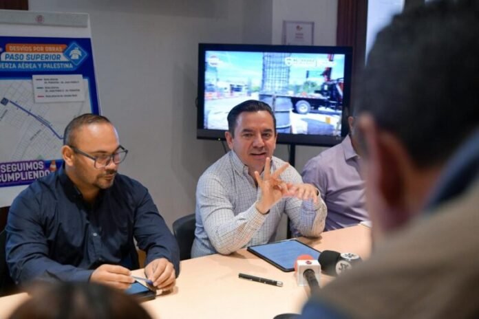 Informa SCOP cierre en Fuerza Aérea por construcción de paso superior; piden precaución