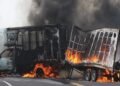 Michoacán arde tras un operativo contra el CJNG Michoacán arde tras un operativo contra el CJNG