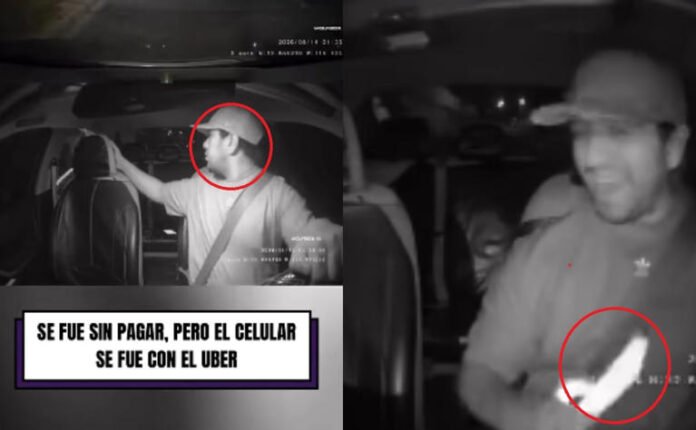 ¡Quiso irse sin pagar y terminó dejando su celular como “propina” en un Uber!