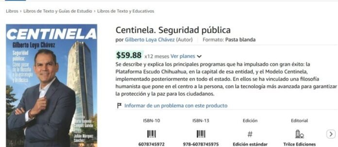 Venden en Amazón libro de Gilberto Loya