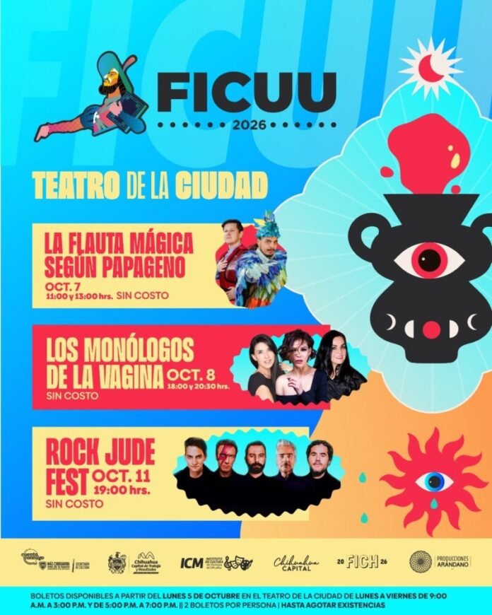 Estas actividades habrá en el Teatro de la Ciudad por FICUU 2026