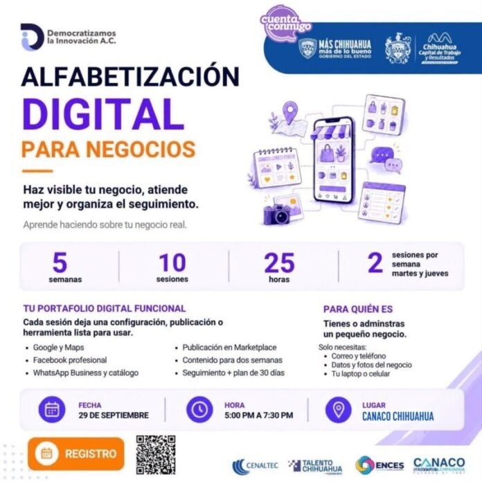 SIDE invita a pequeños negocios a capacitarse en digitalización