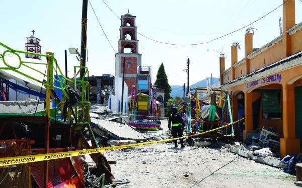 Explosión durante fiestas patronales en Temascalcingo deja 10 muertos y 81 heridos