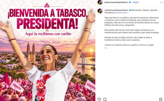 Andy López Beltrán da la bienvenida a Sheinbaum, pero ella descarta reunirse con él
