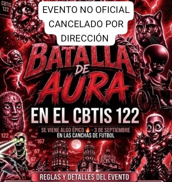 CBTis No. 122 prohíbe “batalla de aura” organizada por estudiantes 