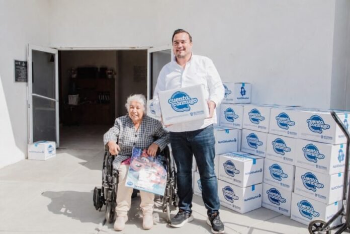 Jorge Aldana destaca apoyos de aparatos funcionales y alimentación a personas con discapacidad de Camargo