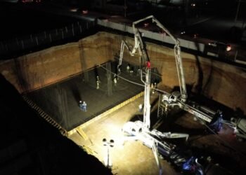 SCOP supervisa colado masivo en Paso Inferior Tecnológico y Los Arcos SCOP supervisa colado masivo en Paso Inferior Tecnológico y Los Arcos