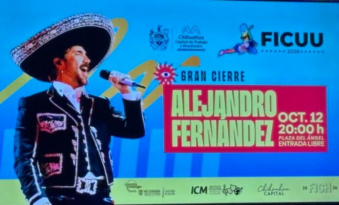 Alejandro Fernández cerrará el FICUU en Chihuahua