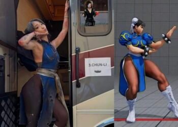 Comparan parecido de actriz de Street Fighter con Chun-Li Comparan parecido de actriz de Street Fighter con Chun-Li